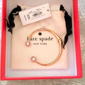 Rose gold crystal bangle